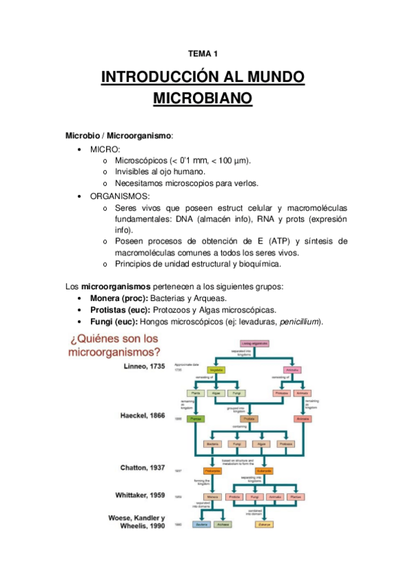Miniatura del documento TEMA 1 - Introducción al mundo microbiano.pdf