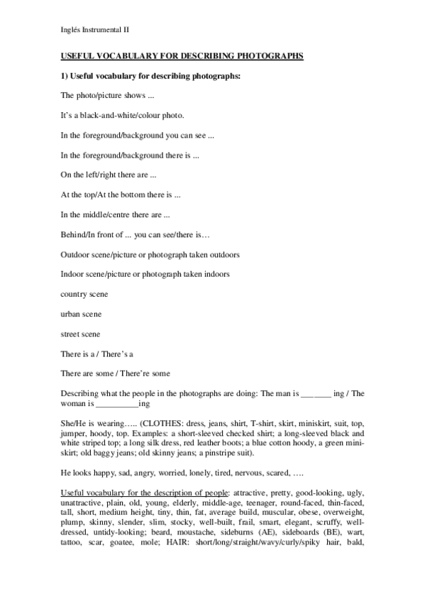 Miniatura del documento USEFUL VOCABULARY FOR DESCRIBING PHOTOGRAPHS.pdf