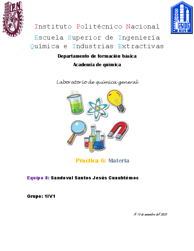 Miniatura del documento Practica-6-Laboratorio-de-quimica-general.-Materia.pdf