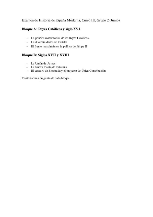 Miniatura del documento Examen-de-Historia-de-Espana-Moderna.docx