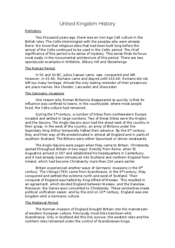 Miniatura del documento United Kingdom History.docx
