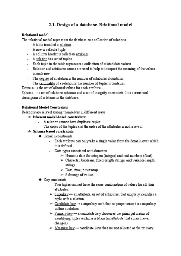 Miniatura del documento 2.1.-Design-of-a-database.-Relational-model.pdf