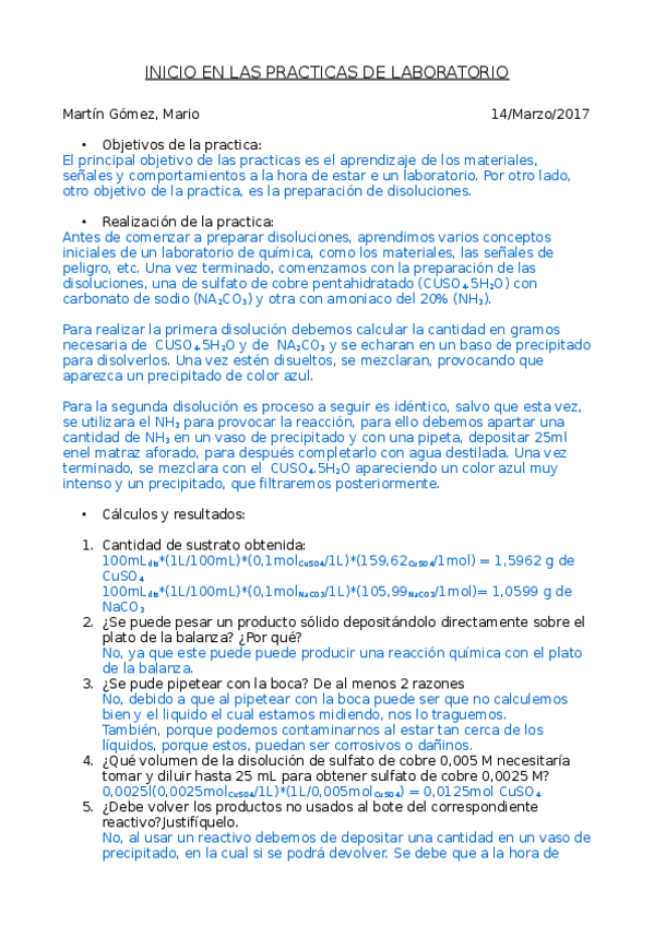 Miniatura del documento INFORME DE QUIMICA - PRACTICA 1.odt