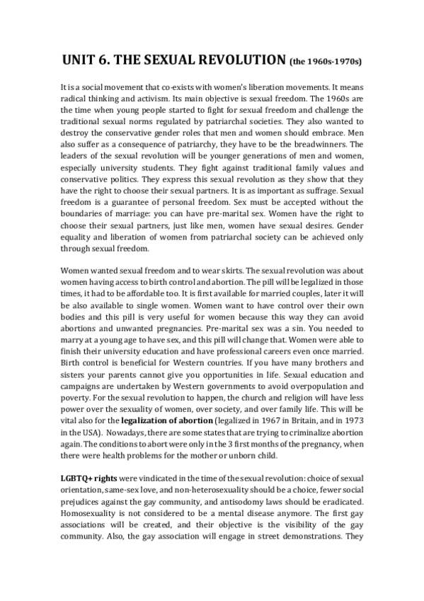 Miniatura del documento Unit-6.-The-sexual-revolution.pdf