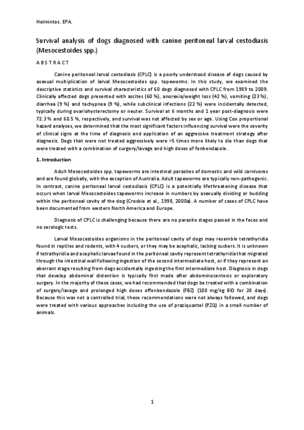 Miniatura del documento Cestodosis en humanos y Echinococcus .pdf