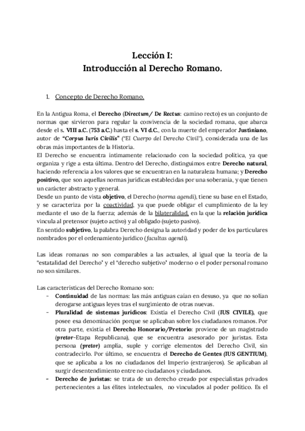 Miniatura del documento Introduccion-historica-al-Derecho-Romano-Lecciones-I-y-II--Macarena-Guerrero-Lebron.pdf