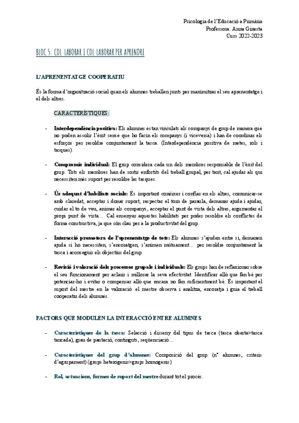 Miniatura del documento Apunts BLOC 5_PSICOLOGIA DE L'EDUCACIÓ A PRIMÀRIA_Anna Ginesta.pdf