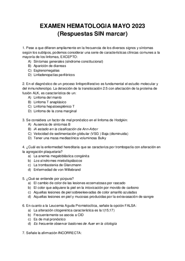 Miniatura del documento Examen-Hemato-Mayo-2023-Respuestas-SIN-marcar.pdf
