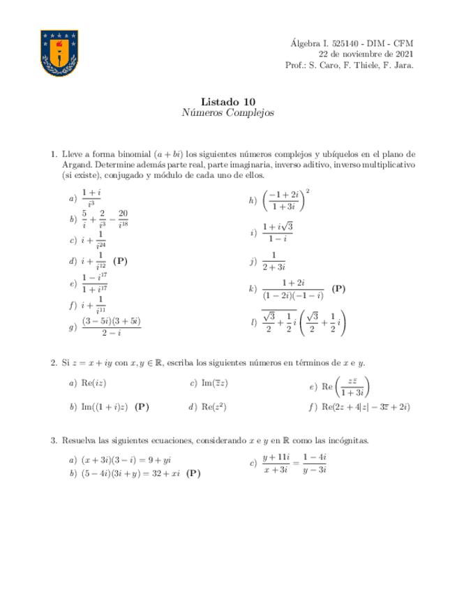 Miniatura del documento Listado-10-Algebra-I.pdf