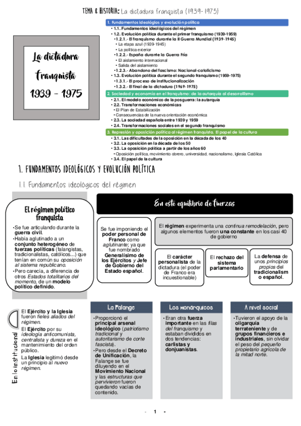 Miniatura del documento Resumen Historia Tema 8. La dictadura franquista (1939-1975).pdf
