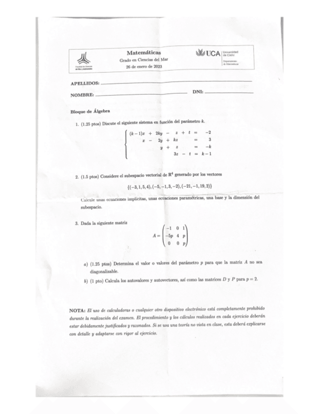 Miniatura del documento Examen matematicas Enero 2023 resuelto.pdf