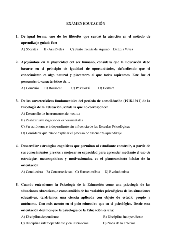 Miniatura del documento EXAMEN EDUCACIOìN2 sin respuestas.docx