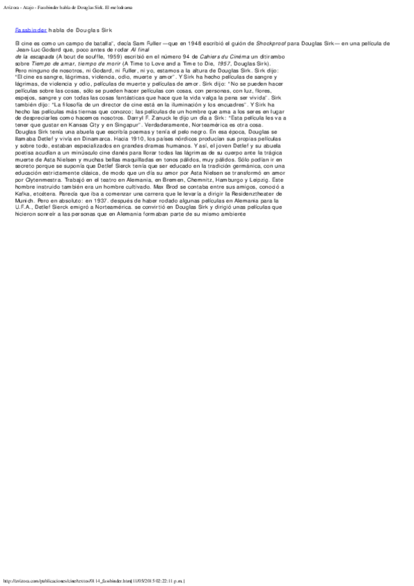 Miniatura del documento Avizora-Atajo-Fassbinder-habla-de-Douglas-Sirk.-El-melodrama-1.pdf