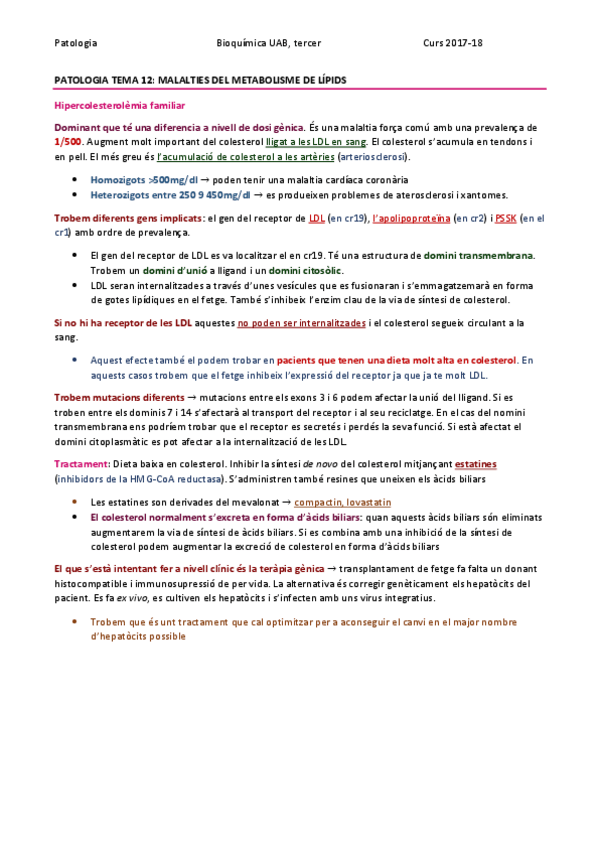 Miniatura del documento PATOLOGIA TEMA 12 - MALALTIES RELACIONADES AMB EL METABOLISME DE LÍPIDS.pdf