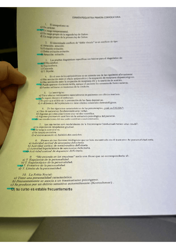 Miniatura del documento Examen 2023 con respuestas- psiquiatria.pdf