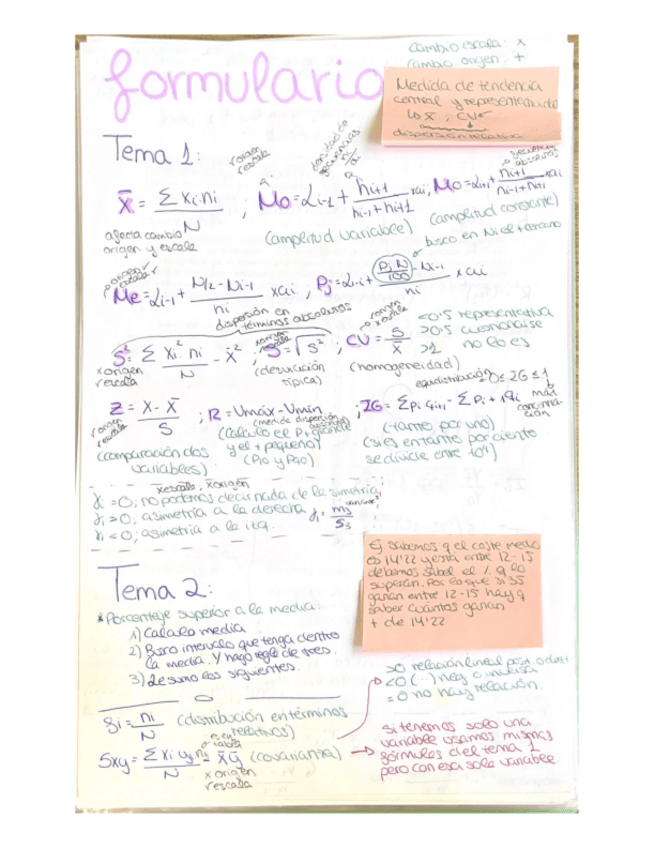 Miniatura del documento Formulario-Tema-1 Tema 2 y Tema 3-Estadistica.pdf