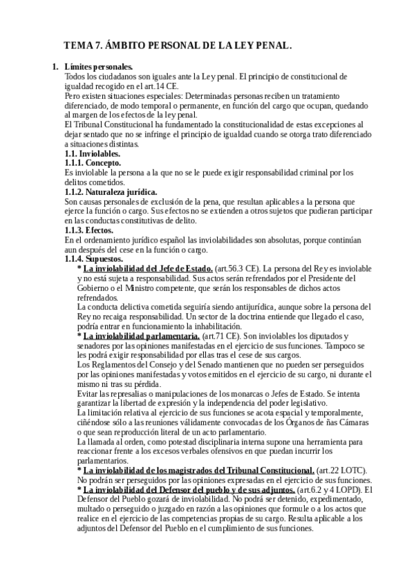 Miniatura del documento TEMA 7. ÁMBITO PERSONAL DE LA LEY PENAL..pdf