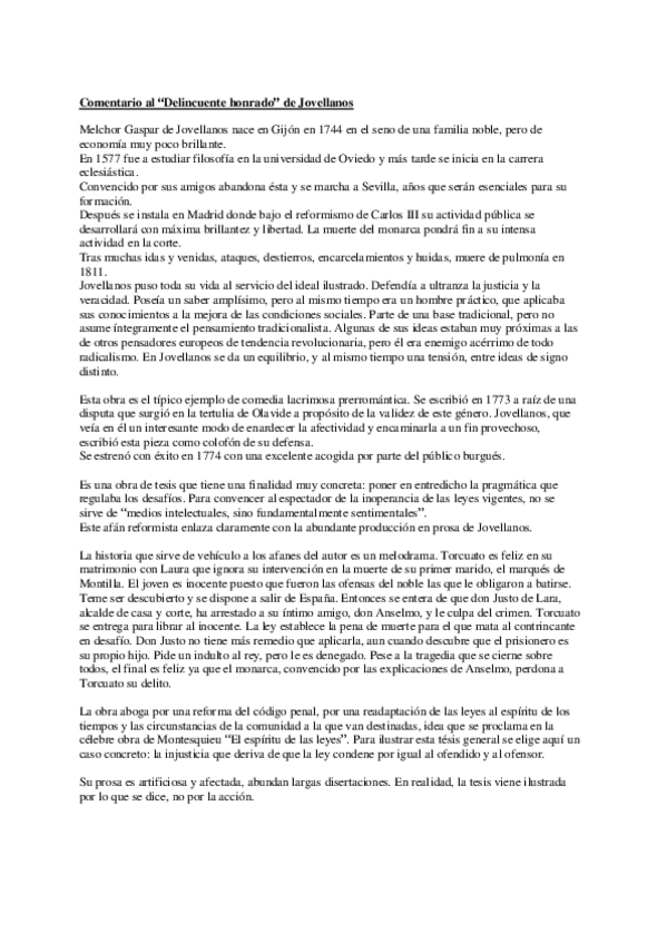 Miniatura del documento Comentario al delincuente honrado de Jovellanos.pdf