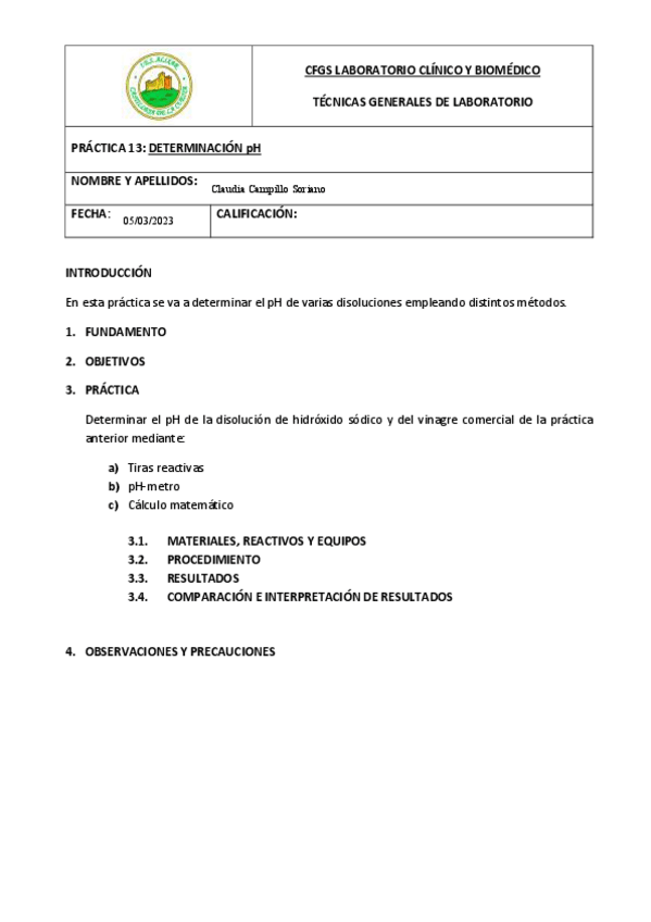Miniatura del documento Práctica 13 - Determinación de pH.pdf