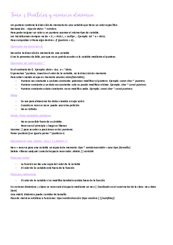 Miniatura del documento Resumen Teoria Tema 1. Punteros y memoria dinamica.pdf