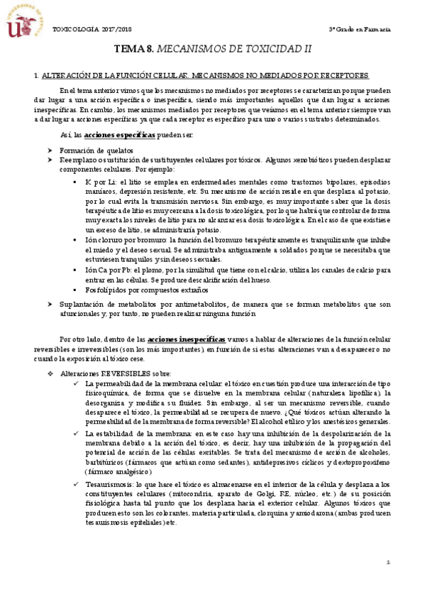 Miniatura del documento TEMA 8 MECANISMOS DE TOXICIDAD II.pdf