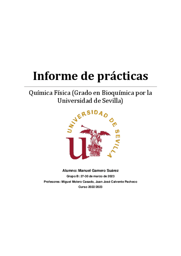 Miniatura del documento Informe de Prácticas - Química Física (Nota: 10).pdf