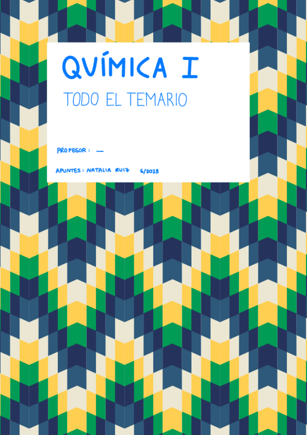 Miniatura del documento Química I: Todo El Temario.pdf