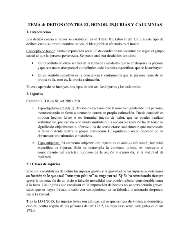 Miniatura del documento Tema 4. Delitos contra el honor.pdf