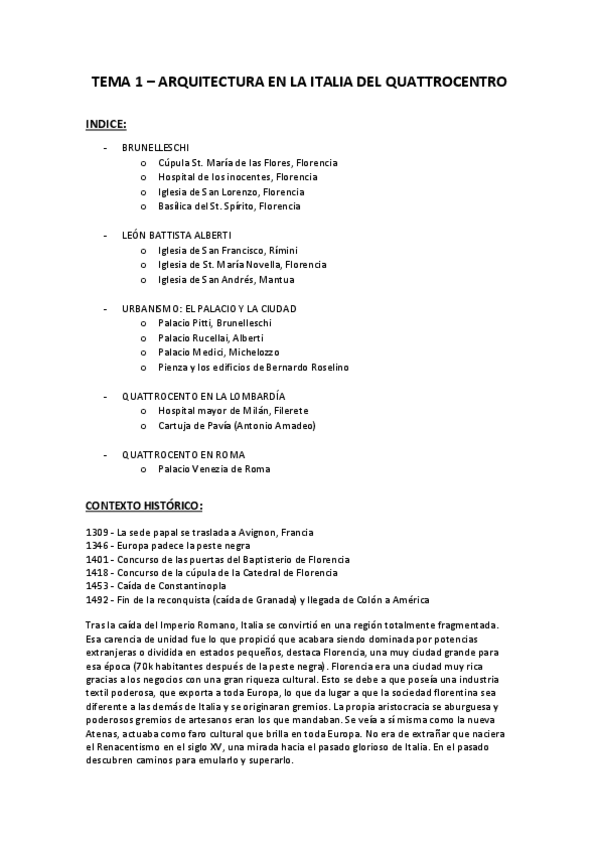 Miniatura del documento Tema 1 - Arquitectura en la Italia del Quattrocento.pdf