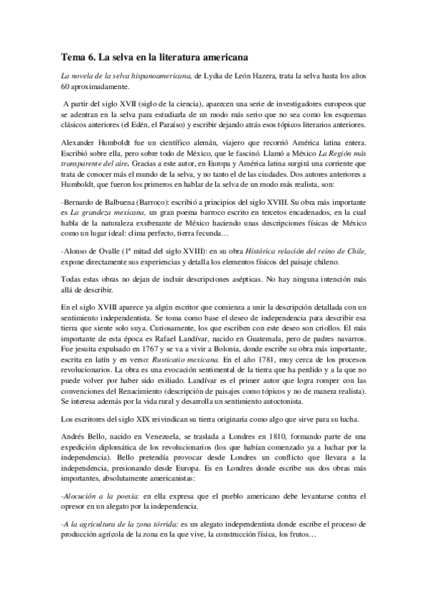 Miniatura del documento Tema 6. La selva en la literatura americana. La vorágine..pdf