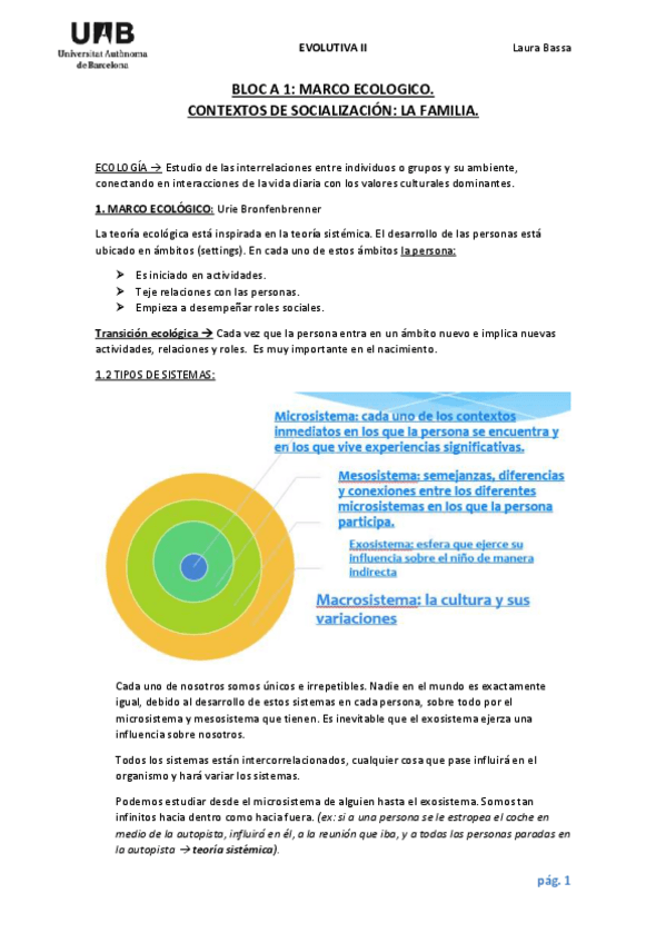 Miniatura del documento BLOC A1 - MARCO ECOLÓGICO CONTEXTOS DE SOCIALIZACIÓN (LA FAMILIA).pdf