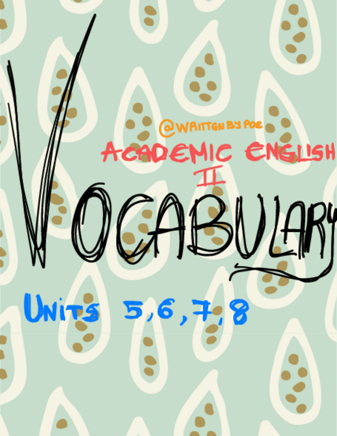 Miniatura del documento Vocabulary-Academic-English-II + ORAL INTERVIEW PROMPTS.pdf