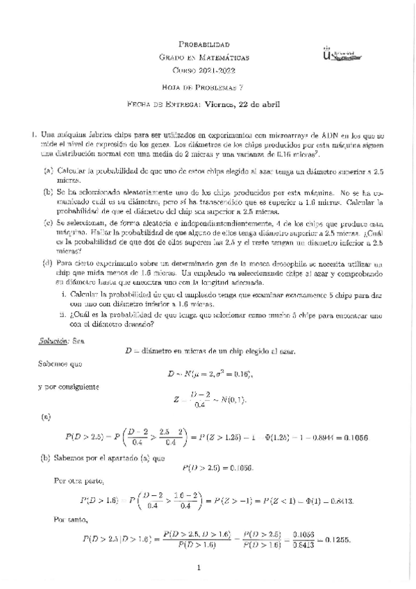 Miniatura del documento Probabilidad. Hoja 7 2021-22.pdf