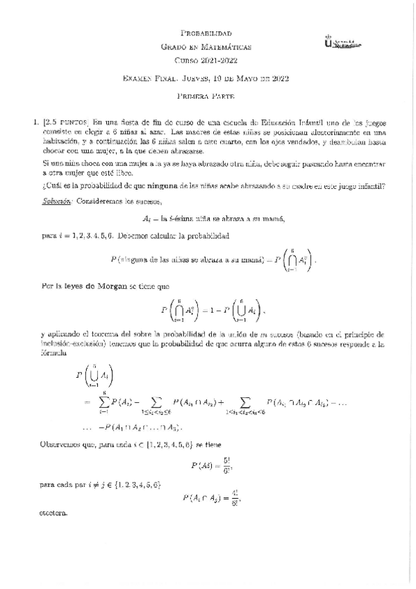 Miniatura del documento Probabilidad. Final parte I 2021-2022.pdf