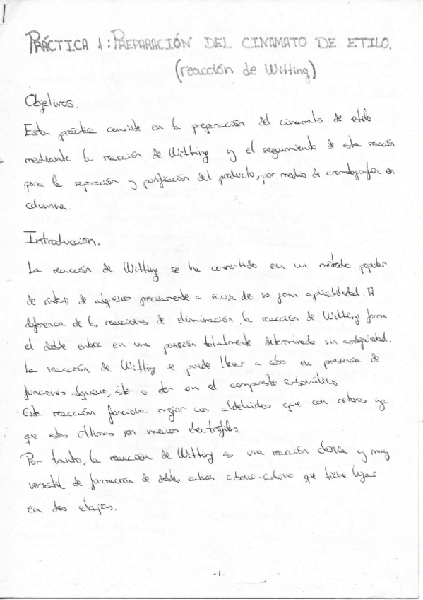 Miniatura del documento Práctica 1. prepración de Cinamato de etilo. ( Reacción de Wittig).pdf