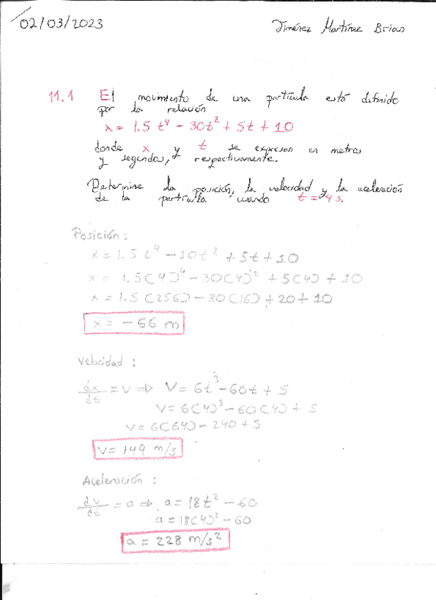 Miniatura del documento EJERCICIO-11.1.-POSICION-VELOCIDAD-Y-ACELERACION.-CINEMATICA-Y-DINAMICA.pdf