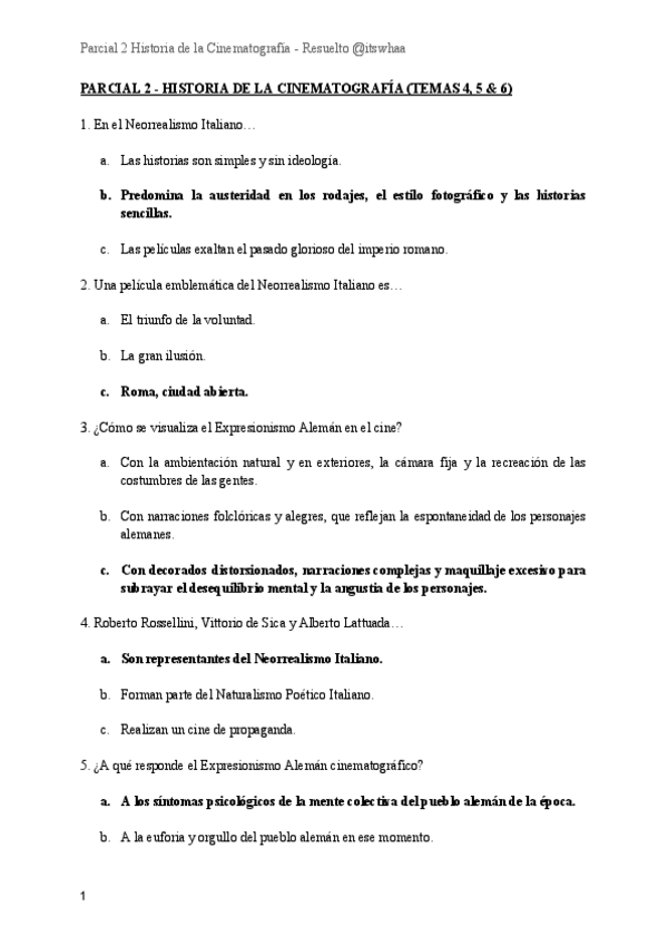 Miniatura del documento Parcial-2-Historia-de-la-Cinematografia-Resuelto.pdf