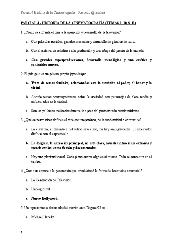 Miniatura del documento Parcial-4-Historia-de-la-Cinematografia-Resuelto.pdf