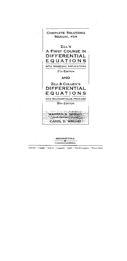 Miniatura del documento Solucionario Ecuaciones Diferenciales Dennis Zill[7a edicion].pdf