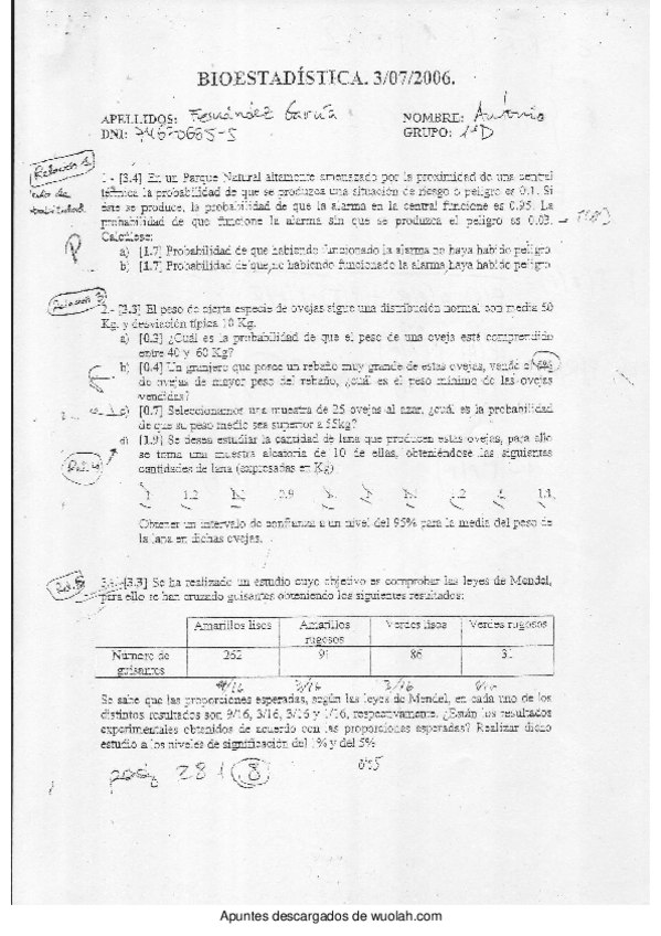 Miniatura del documento Examenes Resueltos de bioestadistica.PDF