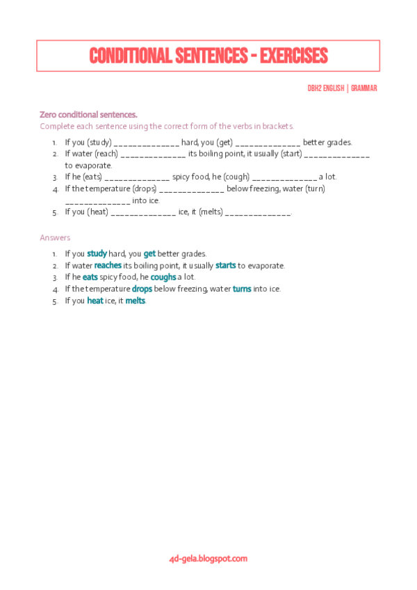 Miniatura del documento English Grammar - Conditional sentences EXERCISES.pdf