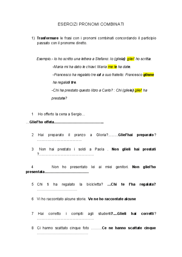 Miniatura del documento Esercizi-Pronomi-combinati.pdf