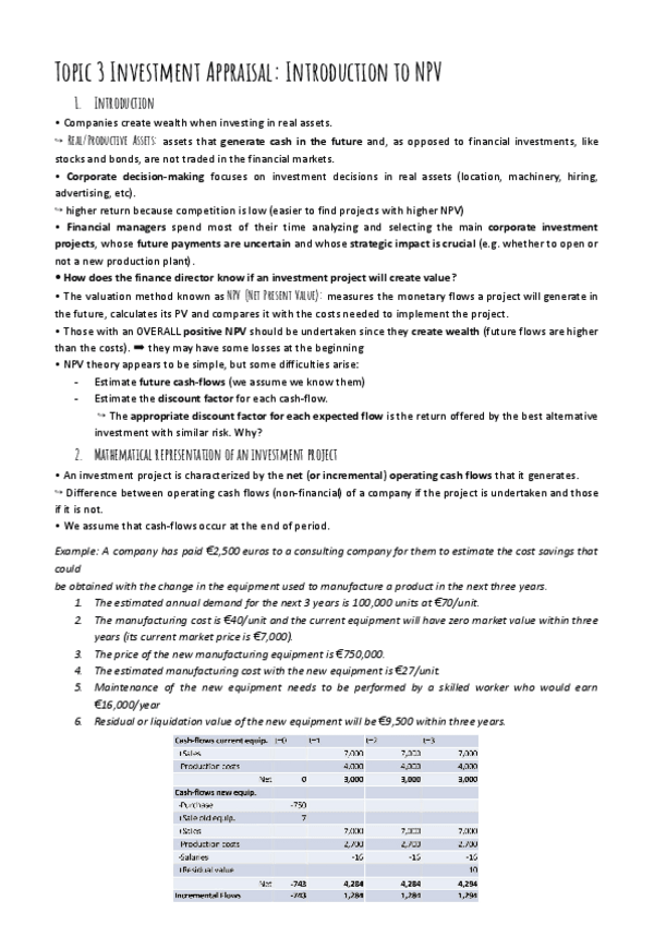 Miniatura del documento Topic-3-Investment-Appraisal-Introduction-to-NPV.pdf