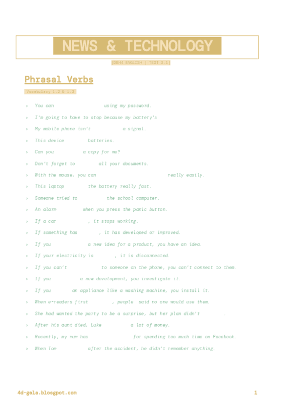 Miniatura del documento English Vocabulary - News Tech EXERCISES.pdf