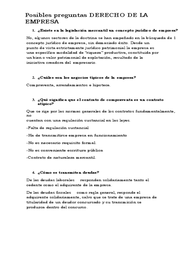 Miniatura del documento Posibles preguntas DERECHO DE LA EMPRESA.pdf