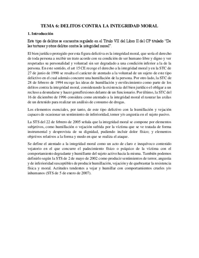 Miniatura del documento Tema 6. Delitos contra la integridad moral[2744].pdf
