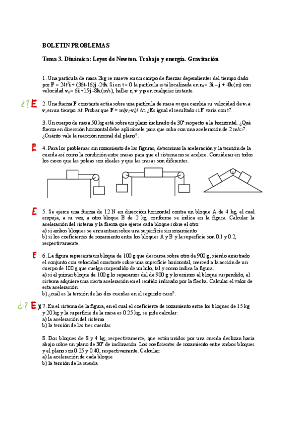 Miniatura del documento Boletin-3.-Dinamica-Leyes-de-Newton.-Trabajo-y-Energia.-Gravitacion.pdf