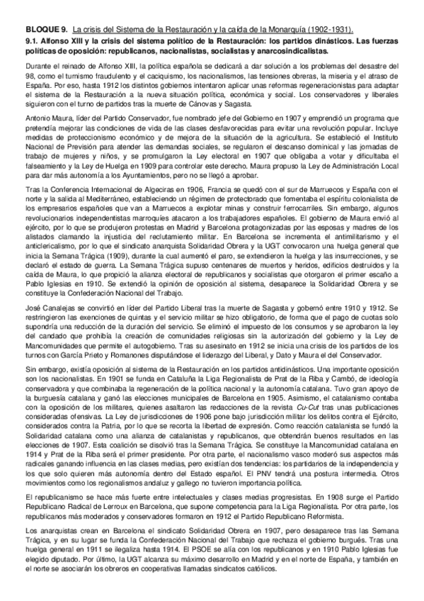 Miniatura del documento 9.1. Alfonso XIII y la crisis del sistema político de la Restauración_los partidos dinásticos. Las fuerzas políticas de oposición_republicanos- nacionalistas, socialistas y anarc.pdf
