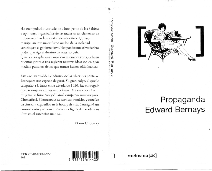 Miniatura del documento Libro-PropagandaEdwardBernays.Ed.Melusina2008espanol.pdf