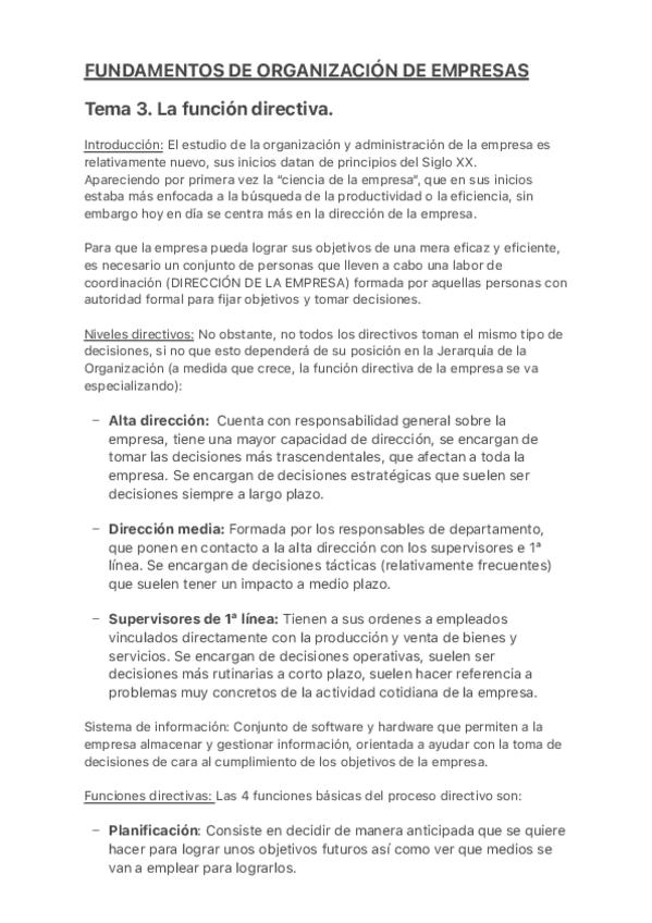Miniatura del documento Tema 3. La funcion directiva - Resumen.pdf